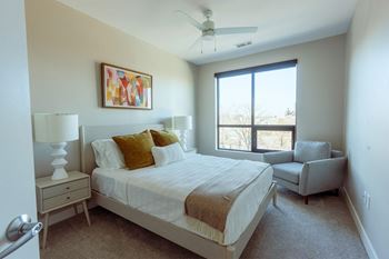 Plush carpeted bedrooms
